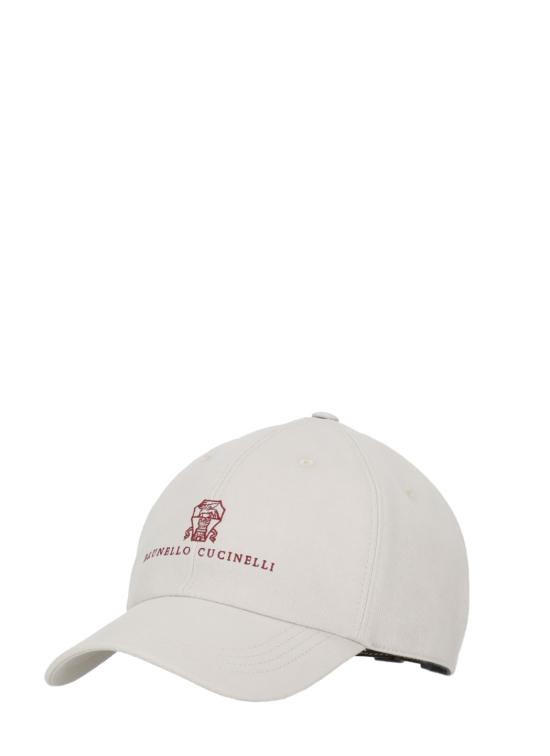 26SS 브루넬로 쿠치넬리 로고 자수 베이스볼 캡 M252D9850 CEV88 Beige