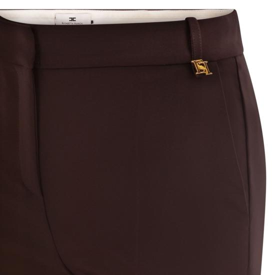 26SS 엘리자베타프랜치 스트레이트 팬츠 PA16661E2 DARK BROWN - ELISABETTA FRANCHI