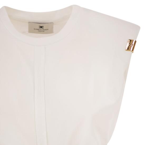 26SS 엘리자베타프랜치 폴로 티셔츠 MA01161E2 WHITE - ELISABETTA FRANCHI