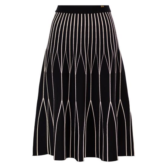 26SS 엘리자베타프랜치 미디 스커트 GK31S62E2 BLACK BUTTER