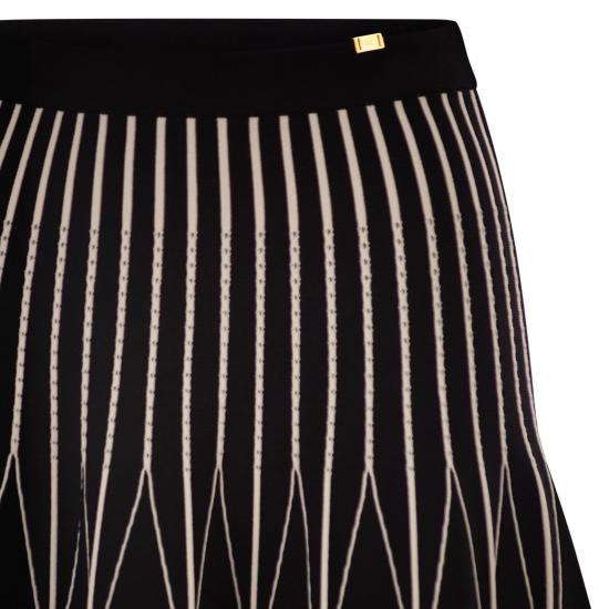 26SS 엘리자베타프랜치 미디 스커트 GK31S62E2 BLACK BUTTER - ELISABETTA FRANCHI