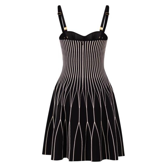 26SS 엘리자베타프랜치 미디 원피스 AM27S62E2 BLACK BUTTER - ELISABETTA FRANCHI