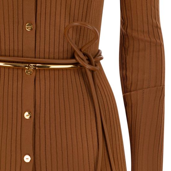 26SS 엘리자베타프랜치 미디 원피스 AM15S61E2 BROWN - ELISABETTA FRANCHI