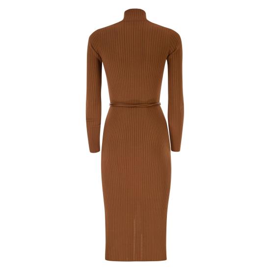 26SS 엘리자베타프랜치 미디 원피스 AM15S61E2 BROWN - ELISABETTA FRANCHI