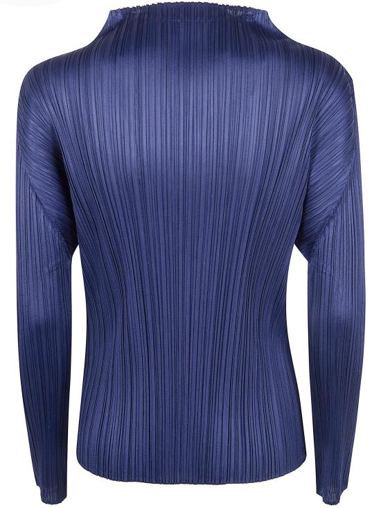 26SS 플리츠플리즈 긴팔 티셔츠 PP66JK111 78 DARK NAVY - PLEATS PLEASE