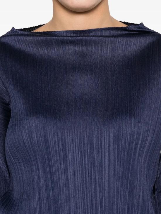 26SS 플리츠플리즈 긴팔 티셔츠 PP66JK111 78 DARK NAVY - PLEATS PLEASE