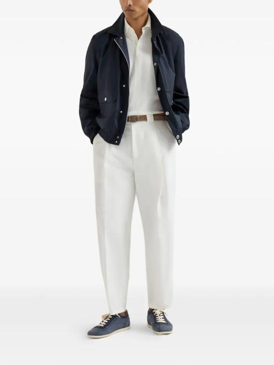 26SS 브루넬로 쿠치넬리 폴로 티셔츠 M29800195 CON63 PANAMA BROWN - BRUNELLO CUCINELLI