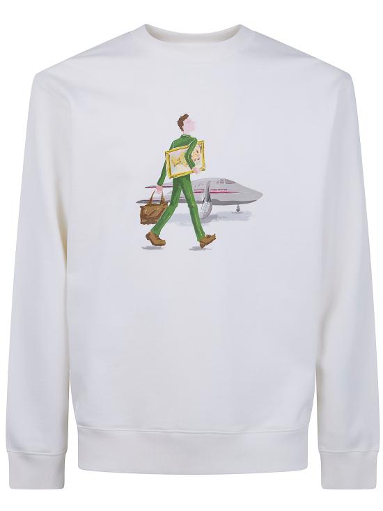 26SS 드롤드무슈 긴팔 티셔츠 J SW187 CO127 OFF WHITE - DROLE DE MONSIEUR