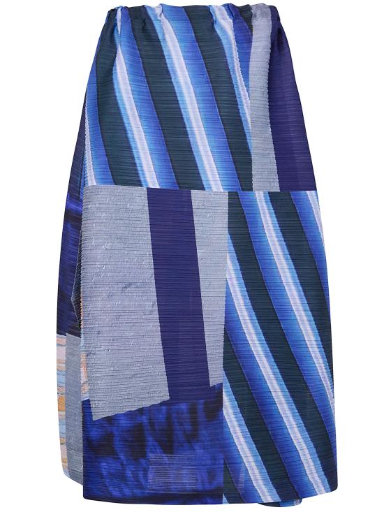 26SS 플리츠플리즈 롱 스커트 PP66JG675 09 GRAY X NAVY - PLEATS PLEASE