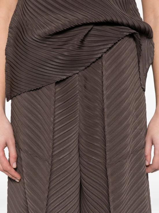 26SS 이세이 미야케 스트레이트 팬츠 IM66FF670 45 DARK BROWN - ISSEY MIYAKE