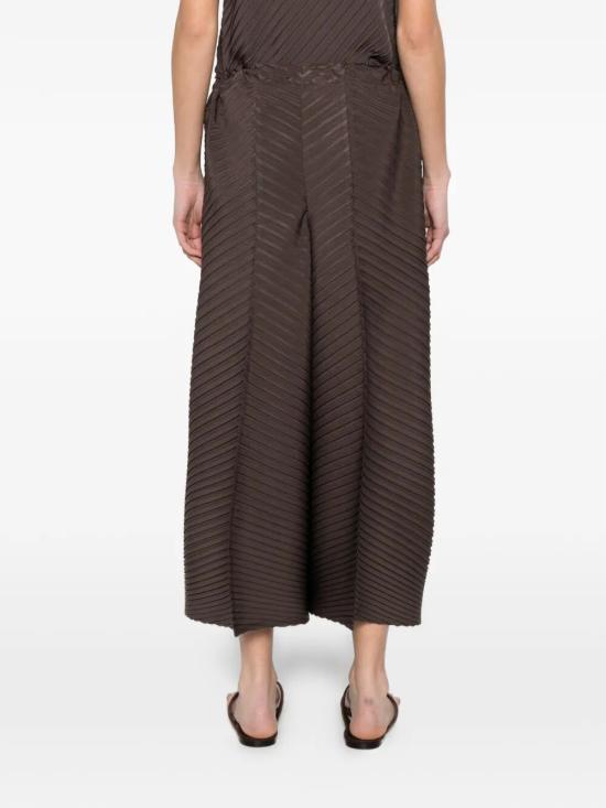 26SS 이세이 미야케 스트레이트 팬츠 IM66FF670 45 DARK BROWN - ISSEY MIYAKE