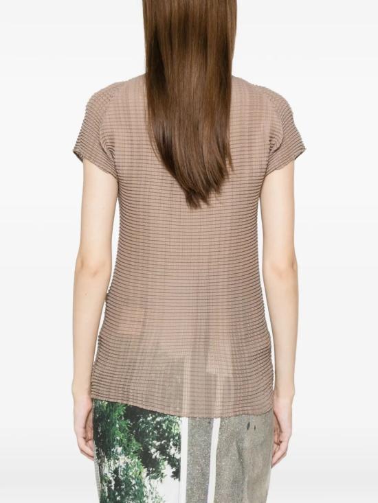 26SS 이세이 미야케 셔츠 IM66FJ675 10 GREIGE - ISSEY MIYAKE