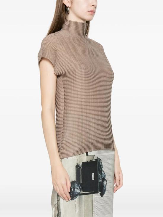 26SS 이세이 미야케 셔츠 IM66FJ675 10 GREIGE - ISSEY MIYAKE