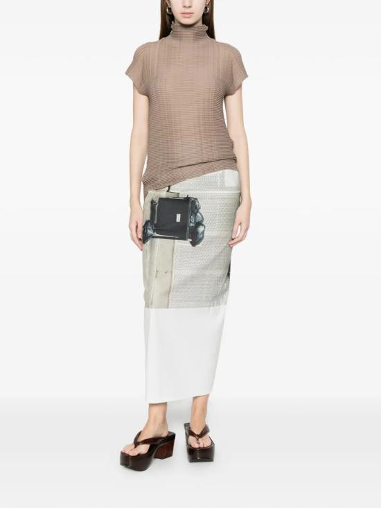 26SS 이세이 미야케 셔츠 IM66FJ675 10 GREIGE - ISSEY MIYAKE