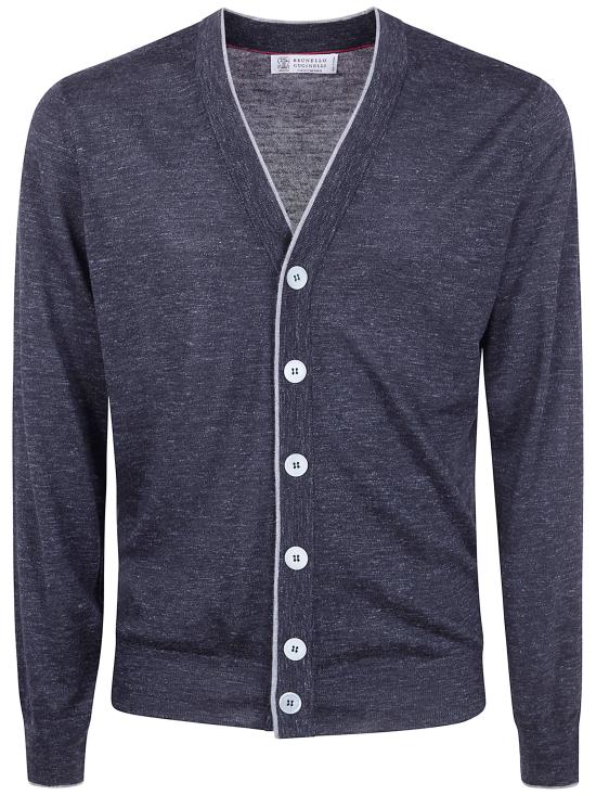 26SS 브루넬로 쿠치넬리 가디건 MHS805906 CP27 ANTHRACITE LIGHT GREY