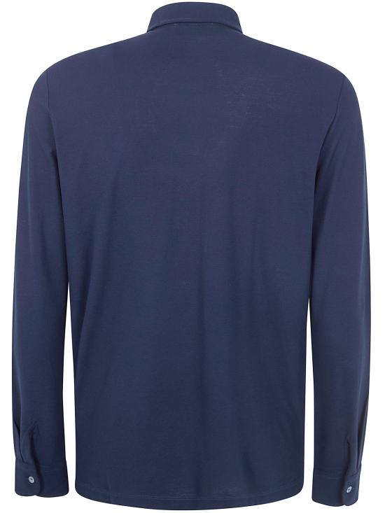 26SS 자노네 폴로 티셔츠 815132 ZG380 Z0542 BLUE NAVY - ZANONE