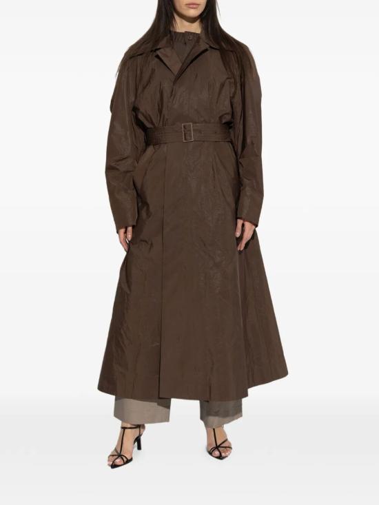 26SS 이세이 미야케 코트 IM66FA552 45 DARK BROWN - ISSEY MIYAKE