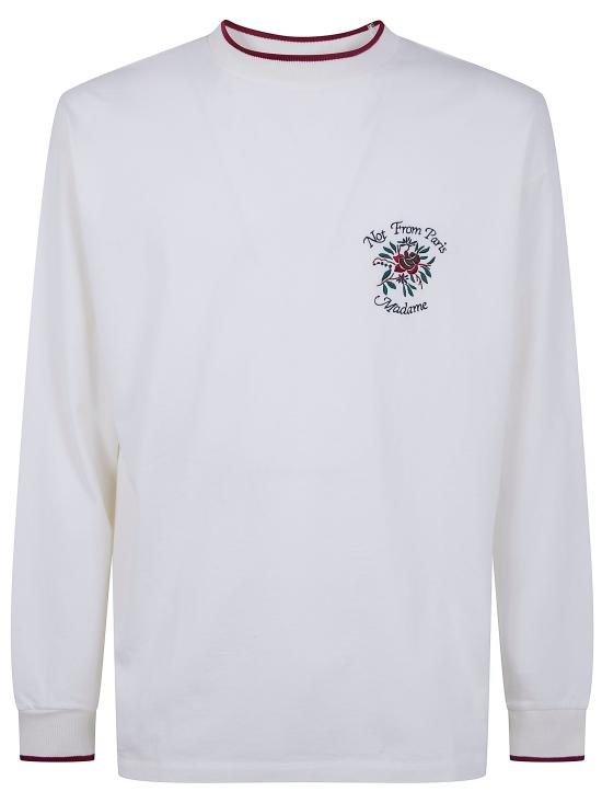 26SS 드롤드무슈 긴팔 티셔츠 J TS287 CO248 OFF WHITE