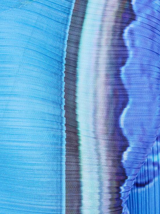 26SS 플리츠플리즈 가디건 PP66JO673 07 BLUE X YELLOW - PLEATS PLEASE