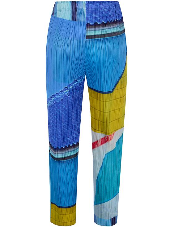 26SS 플리츠플리즈 스트레이트 팬츠 PP66JF674 07 BLUE X YELLOW - PLEATS PLEASE