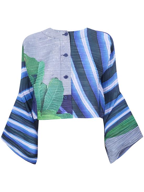 26SS 플리츠플리즈 가디건 PP66JO673 09 GRAY X NAVY - PLEATS PLEASE