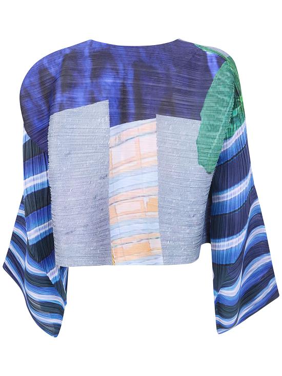 26SS 플리츠플리즈 가디건 PP66JO673 09 GRAY X NAVY - PLEATS PLEASE