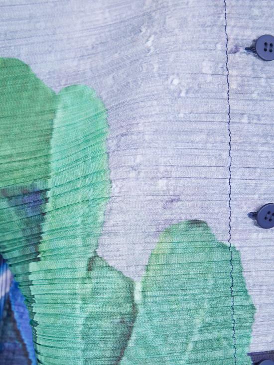 26SS 플리츠플리즈 가디건 PP66JO673 09 GRAY X NAVY - PLEATS PLEASE