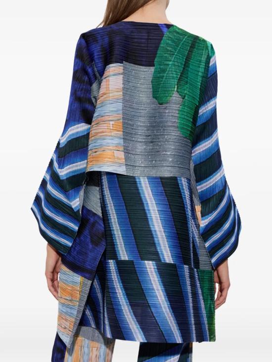 26SS 플리츠플리즈 가디건 PP66JO673 09 GRAY X NAVY - PLEATS PLEASE