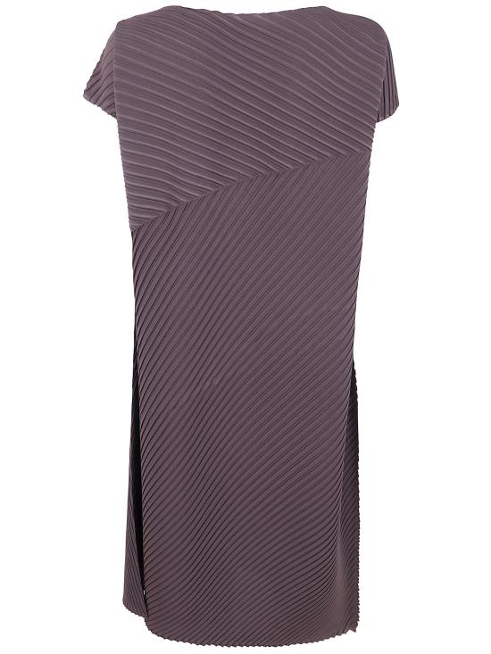 26SS 이세이 미야케 미디 원피스 IM66FH672 45 DARK BROWN - ISSEY MIYAKE