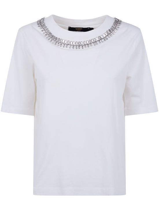 26SS 세븐티 반팔 티셔츠 MJ2132 820477 001 WHITE