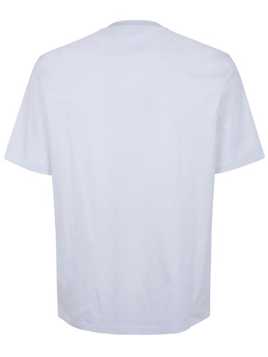 26SS 브루넬로 쿠치넬리 크루넥 프린트 코튼 저지 티셔츠 M0B138520 - BRUNELLO CUCINELLI