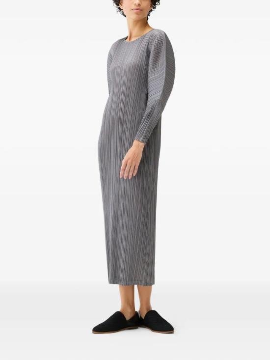 26SS 플리츠플리즈 롱 원피스 PP66JH434 12 GRAY - PLEATS PLEASE