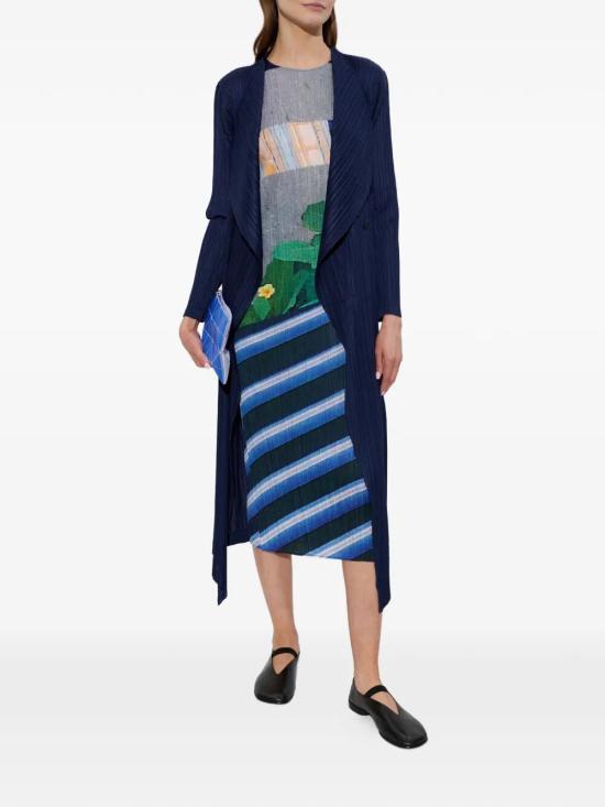 26SS 플리츠플리즈 미디 원피스 PP66JH676 09 GRAY X NAVY - PLEATS PLEASE