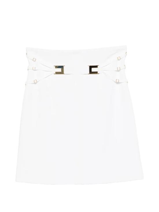 26SS 엘리자베타프랜치 숏 스커트 GO16761E2 360 IVORY - ELISABETTA FRANCHI