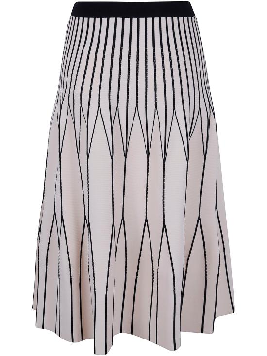 26SS 엘리자베타프랜치 미디 스커트 GK31S62E2 E84 BUTTER BLACK - ELISABETTA FRANCHI