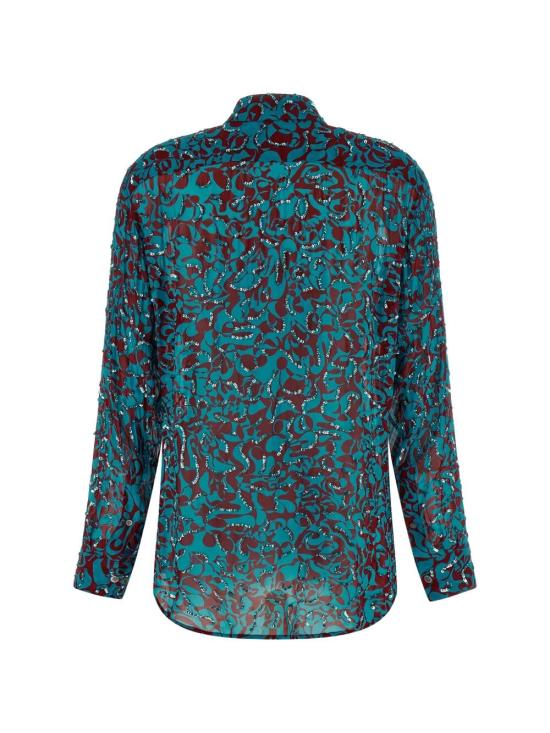 26SS 드리스 반 노튼 셔츠 261 130787 3006 503 TURQUOISE - DRIES VAN NOTEN