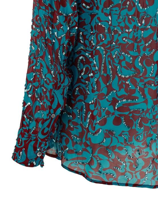 26SS 드리스 반 노튼 셔츠 261 130787 3006 503 TURQUOISE - DRIES VAN NOTEN