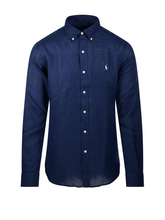 26SS 랄프 로렌 긴팔 셔츠 710966294504 NEWPORT NAVY W WHITE PP