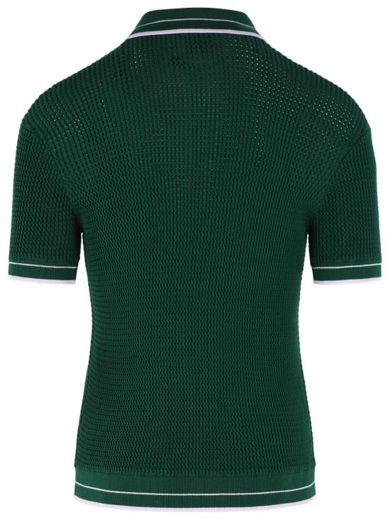 26SS 카사블랑카 폴로 티셔츠 M SS26 KW 1296 01GREEN Green - CASABLANCA