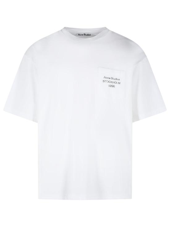 26SS 아크네 스튜디오 반팔 티셔츠 CL0448AEG White