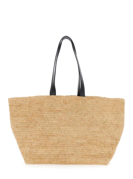 26SS 아미 빅 하트 로고 라피아 토트백 ULL740AW0036113 Beige - AMI