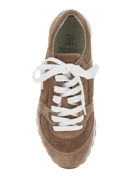 26SS 브루넬로 쿠치넬리 스니커즈 MZSFG3231C8849 Brown - BRUNELLO CUCINELLI