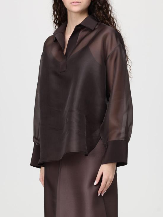 26SS 아뇨나 셔츠 TD1104 U4117 M74 Brown - AGNONA