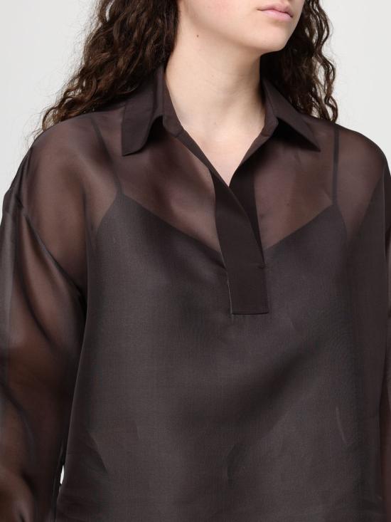 26SS 아뇨나 셔츠 TD1104 U4117 M74 Brown - AGNONA