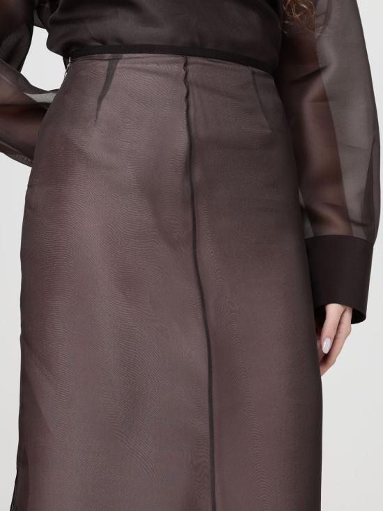 26SS 아뇨나 롱 스커트 TG1110 U4117 M74 Brown - AGNONA