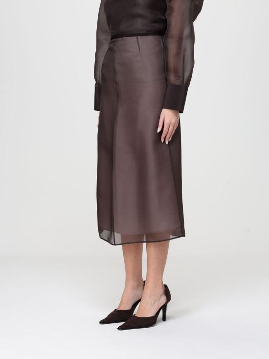 26SS 아뇨나 롱 스커트 TG1110 U4117 M74 Brown - AGNONA