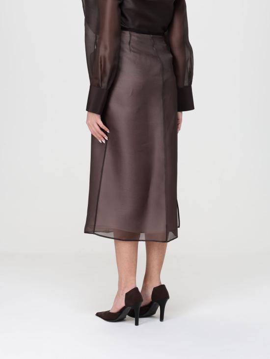 26SS 아뇨나 롱 스커트 TG1110 U4117 M74 Brown - AGNONA