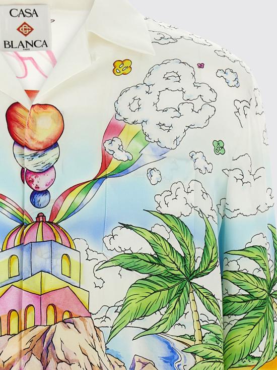 26SS 카사블랑카 긴팔 셔츠 MSS26SH006 02 Fa01 - CASABLANCA