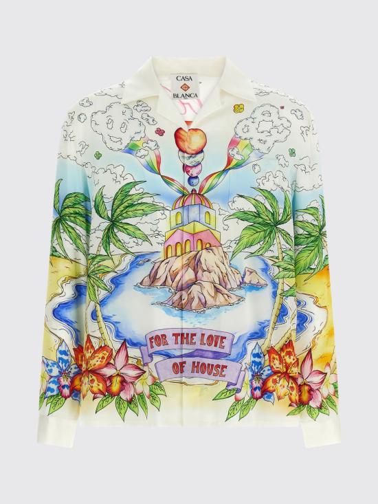 26SS 카사블랑카 긴팔 셔츠 MSS26SH006 02 Fa01 - CASABLANCA