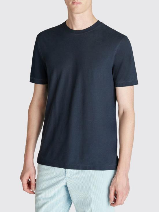 26SS 자노네 반팔 티셔츠 815214ZG380 Z0178 Blue 1 - ZANONE